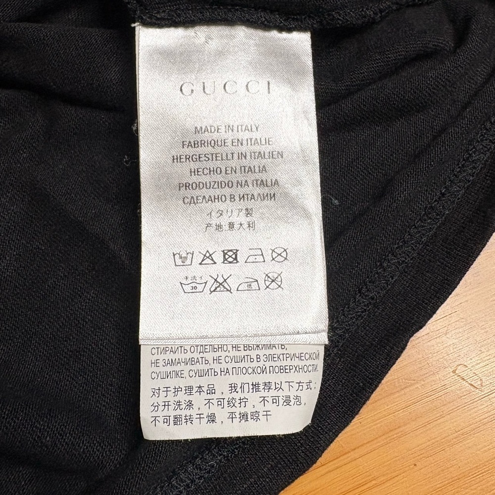 EUC Authentic GUCCI- L’Aveugle Par Amour Linen T-Shirt. Size Small. - Picture 4 of 11